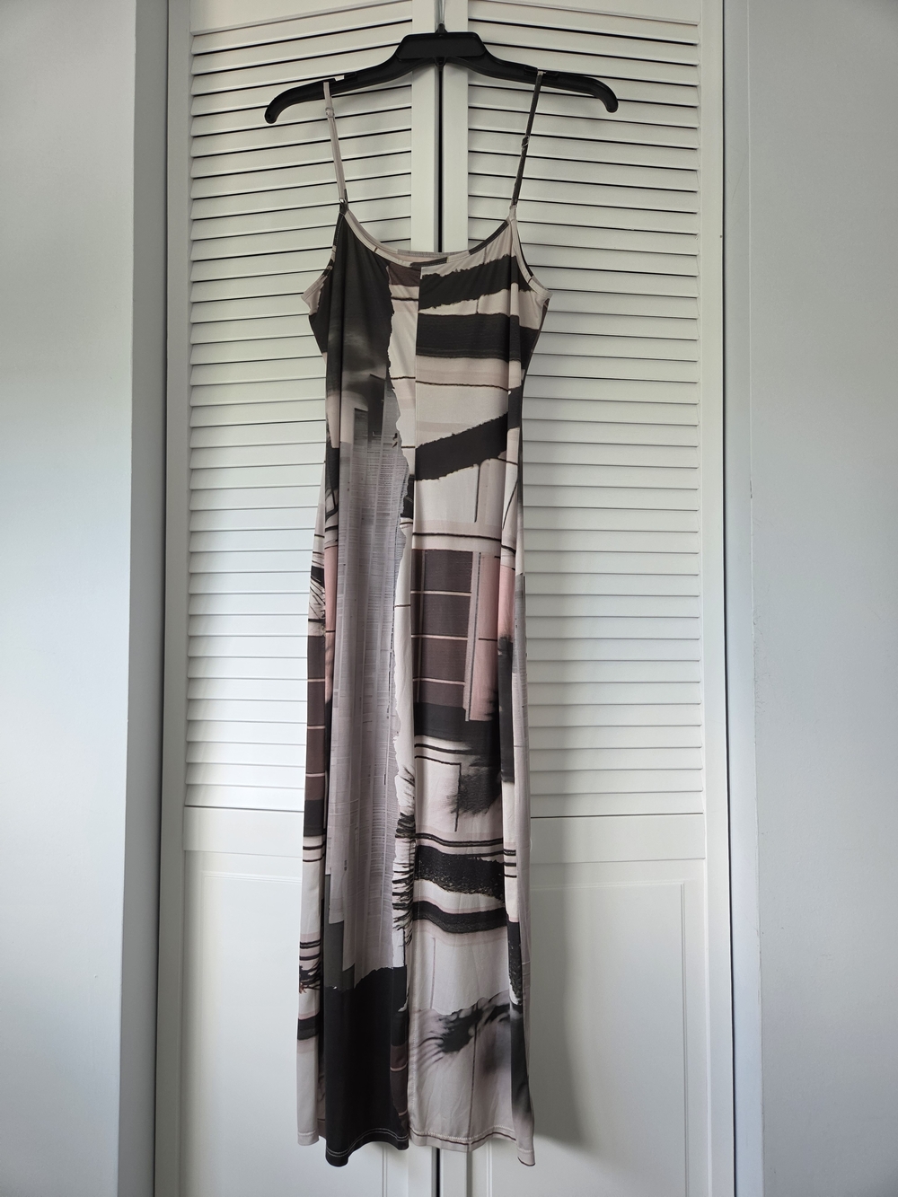 Desigual Black & White Graphic Slip Midi Dress - Picture 6 of 8